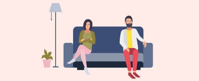 living with your spouse during divorce
