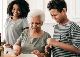 living with extended family