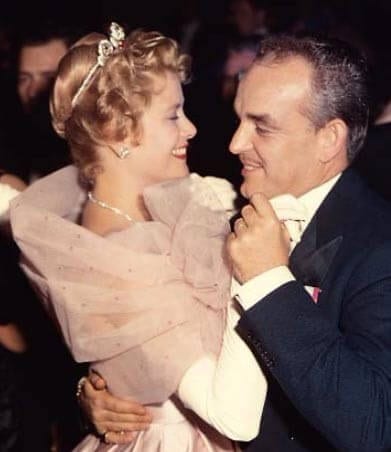 Princess Grace of Monaco dancing at wedding