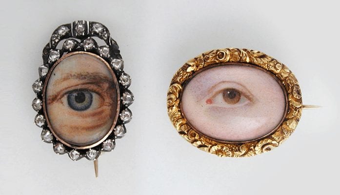 Lover's deals eye brooch