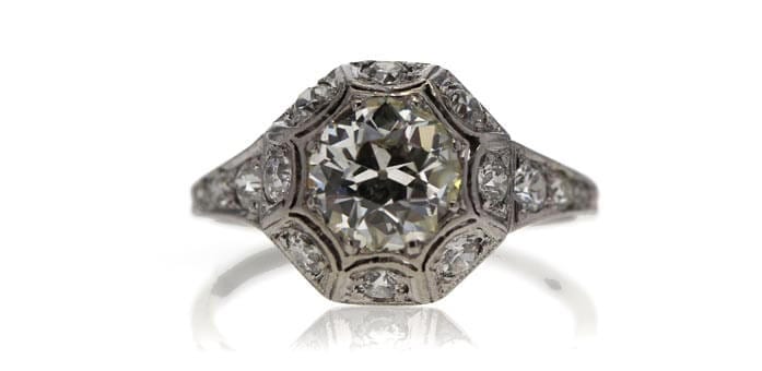 Art Deco engagement ring auctioned at Worthy