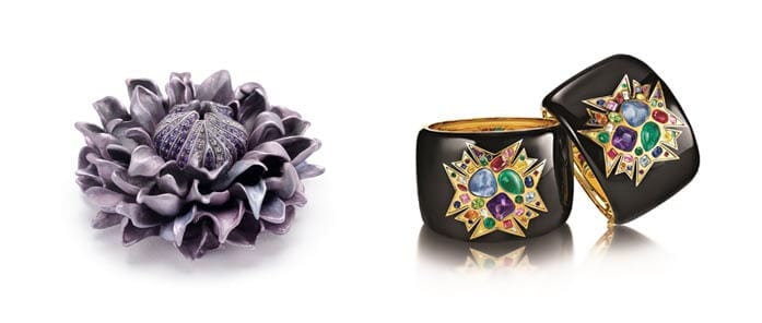 Hemmerle Clematis Brooch and Verdura Theodora Cuffs