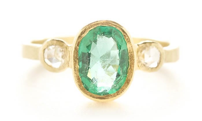 Emerald ring by Jennifer Dawes.