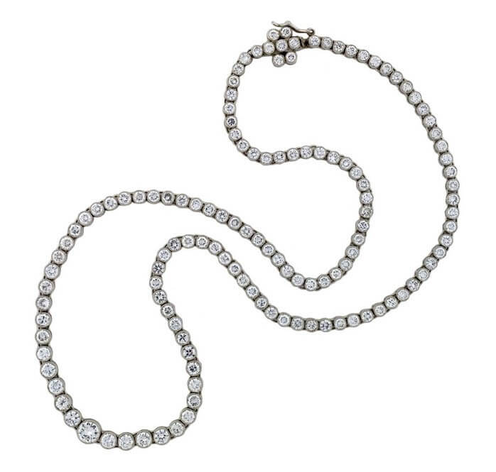 Diamond Riviere necklace by A. Brandt and Sons.