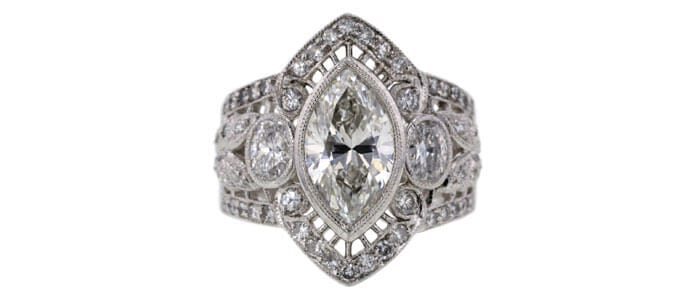 .98 CT MARQUISE CUT SOLITAIRE RING