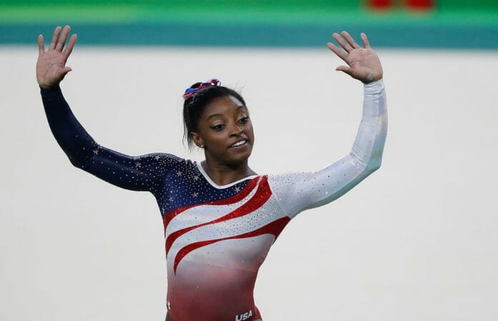 Simone Biles, US gymnast, at the Rio 2016 Olympic Games (Fernando Frazão/Agência Brasil)