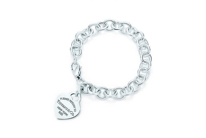 Tiffany Heart Tag Charm Bracelet