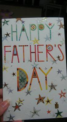 first fathers day card 2016