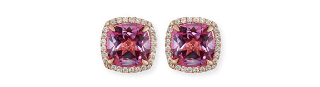 Frederic Sage Pink Topaz Stud Earrings. Source: Neiman Marcus