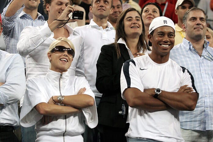 Elin Nordegren and Tiger Woods in 2006. Photo credit: Everett Collection / Shutterstock.com