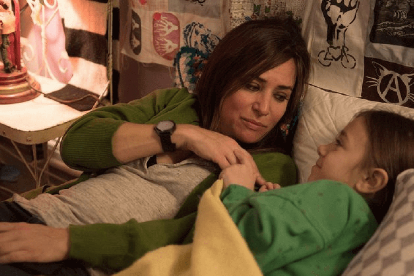 Pamela Adlon wearing men's watch