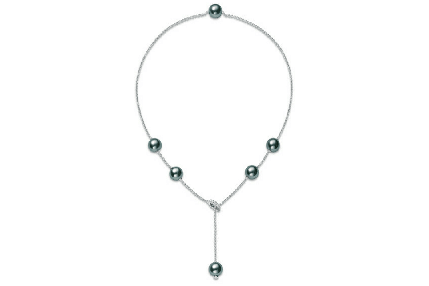 Mikimoto pearl and diamond necklace