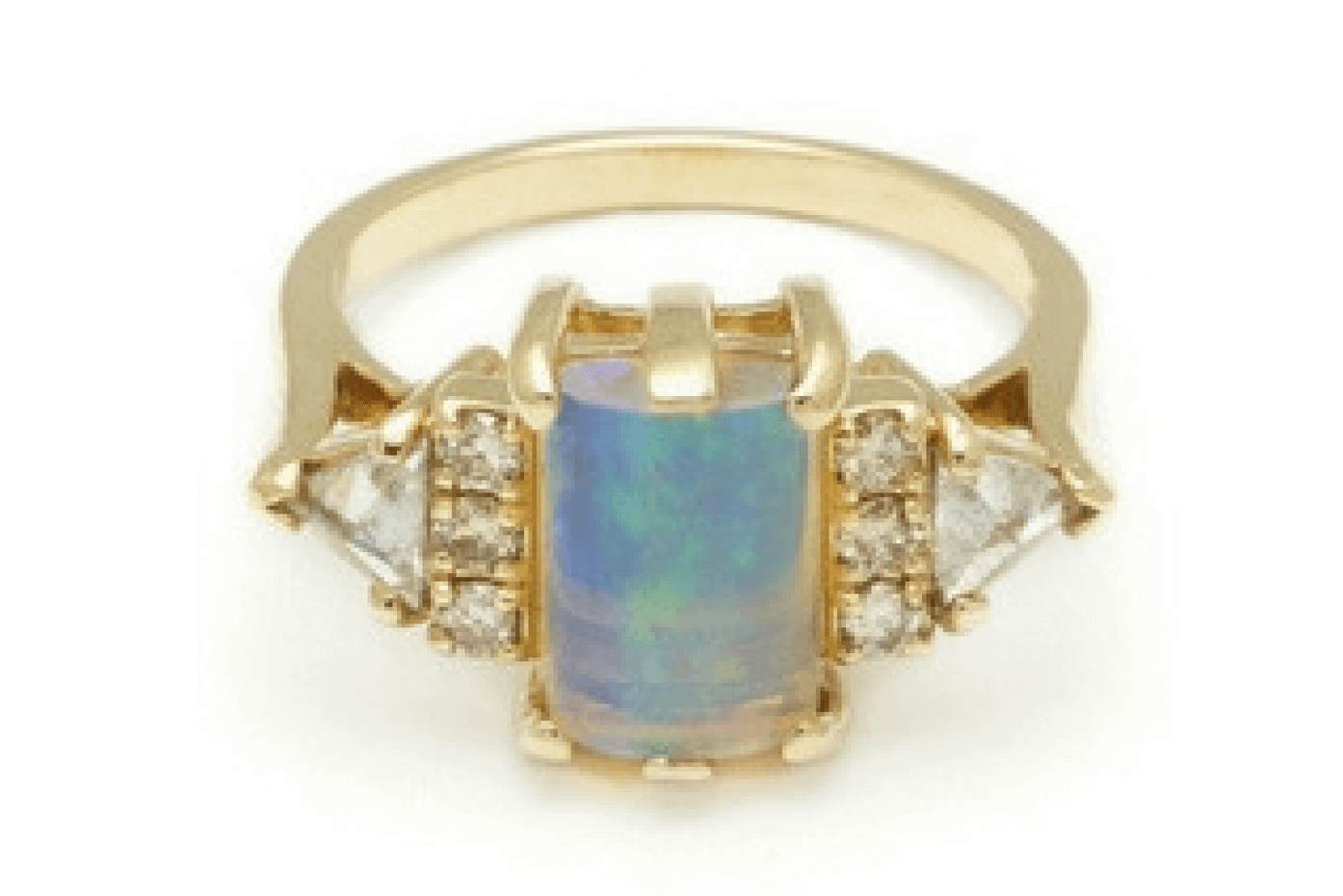 Opal Cabochon Bea Ring by Anna Sheffield.