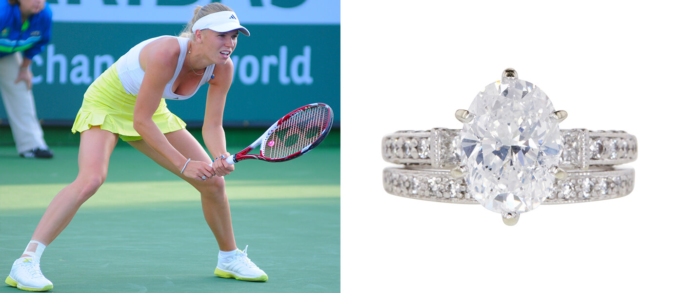 caroline wozniacki engagement ring