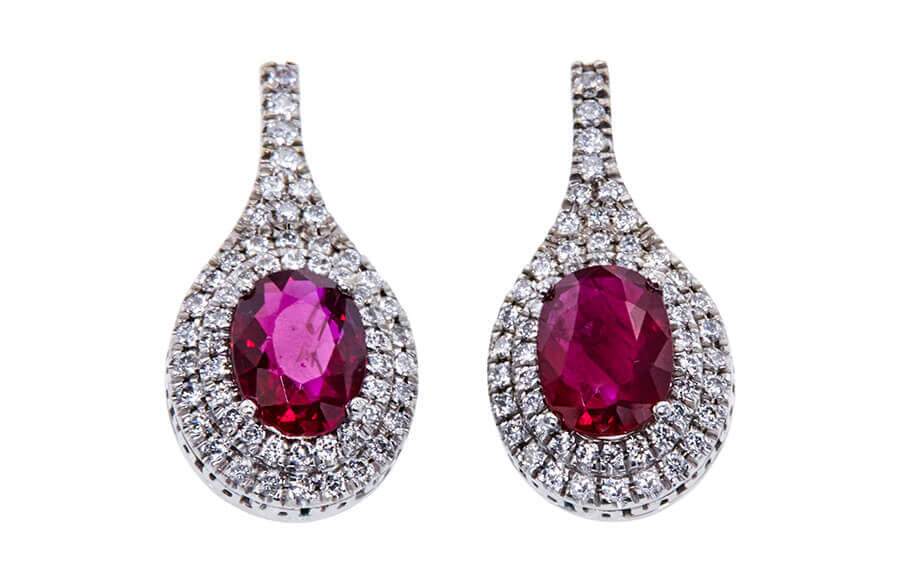 Ruby earrings