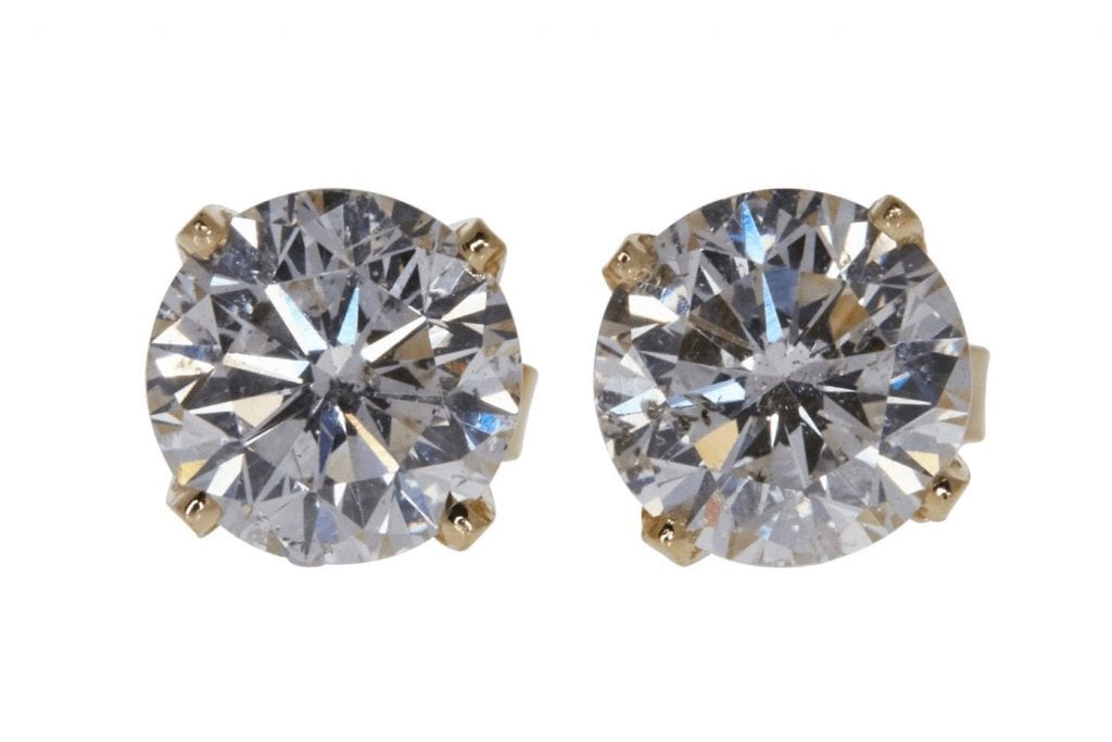 classic diamond studs