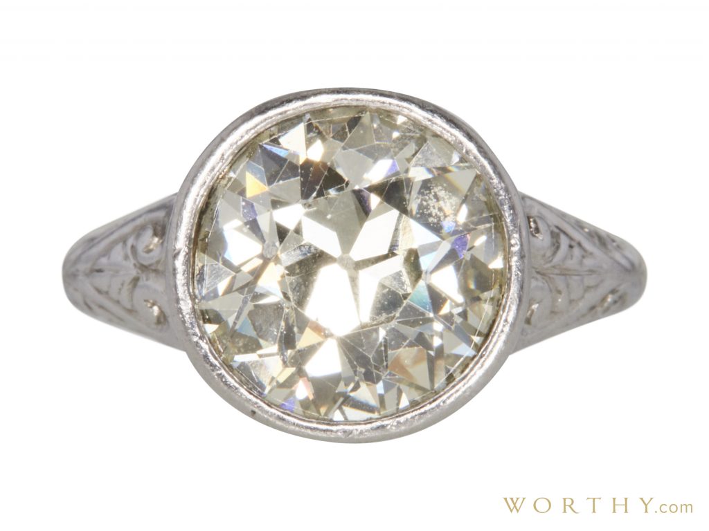 Old European Cut Solitaire Ring