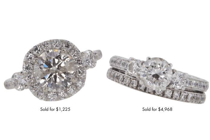 diamond rings color comparison