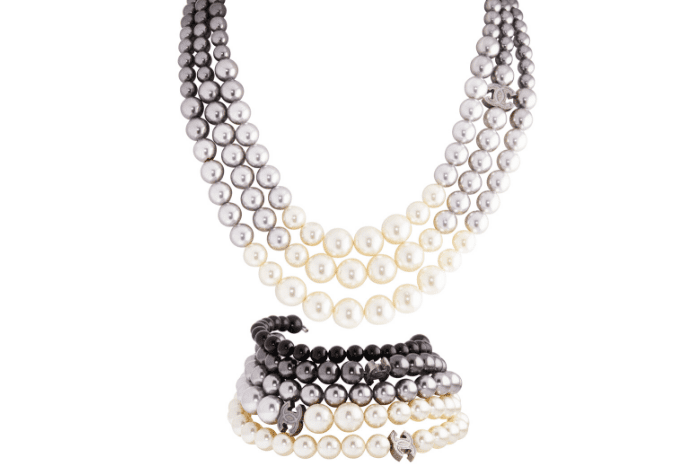 Chanel Pearl Necklace and Bracelet